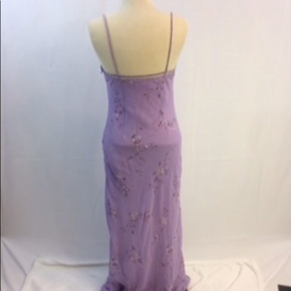 Bob Mackie Beaded Vintage 90s Purple Maxi Dress - Picture 3 of 9